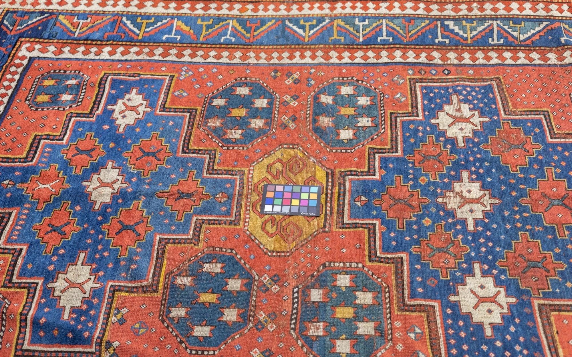 Antique Kazak Rug 5'8'' x 7'9'' For Sale 5