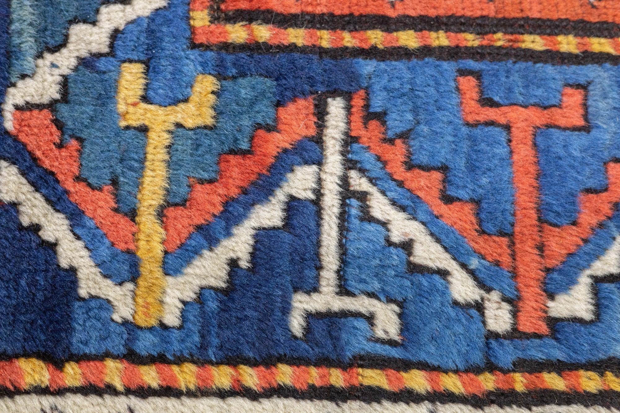 Antique Kazak Rug 5'8'' x 7'9'' For Sale 1