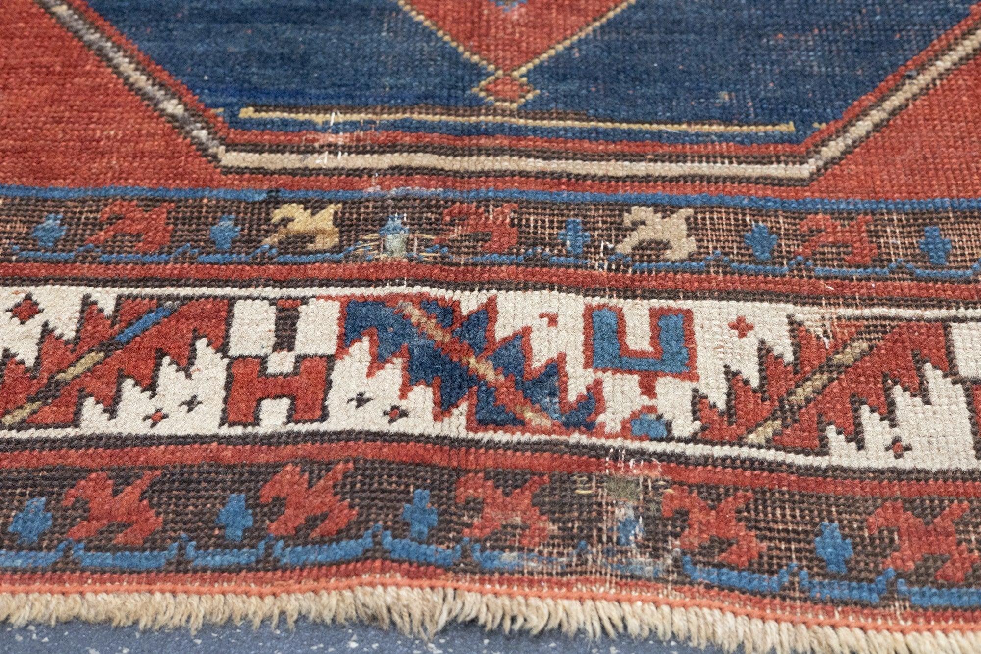 Caucasico Tappeto Kazak antico 5'8'' x 8'6'' in vendita