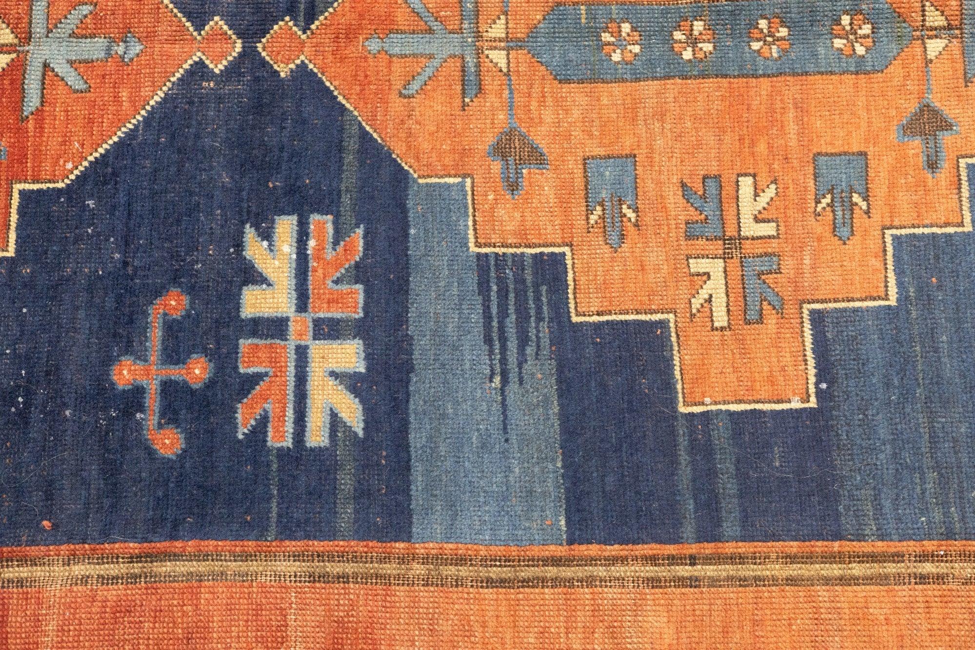 XIX secolo Tappeto Kazak antico 5'8'' x 8'6'' in vendita