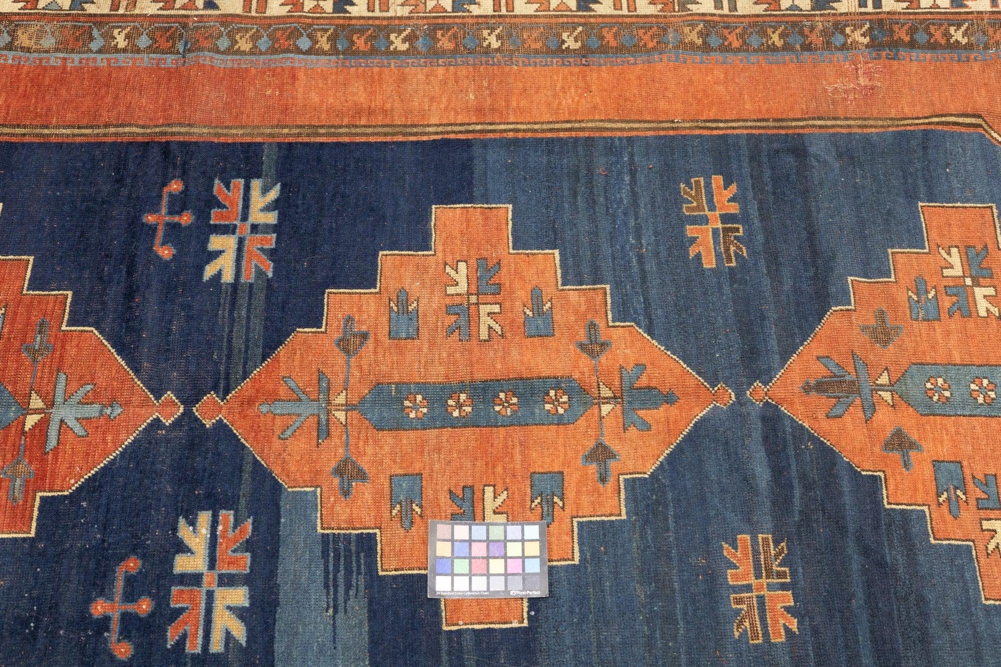 Lana Tappeto Kazak antico 5'8'' x 8'6'' in vendita
