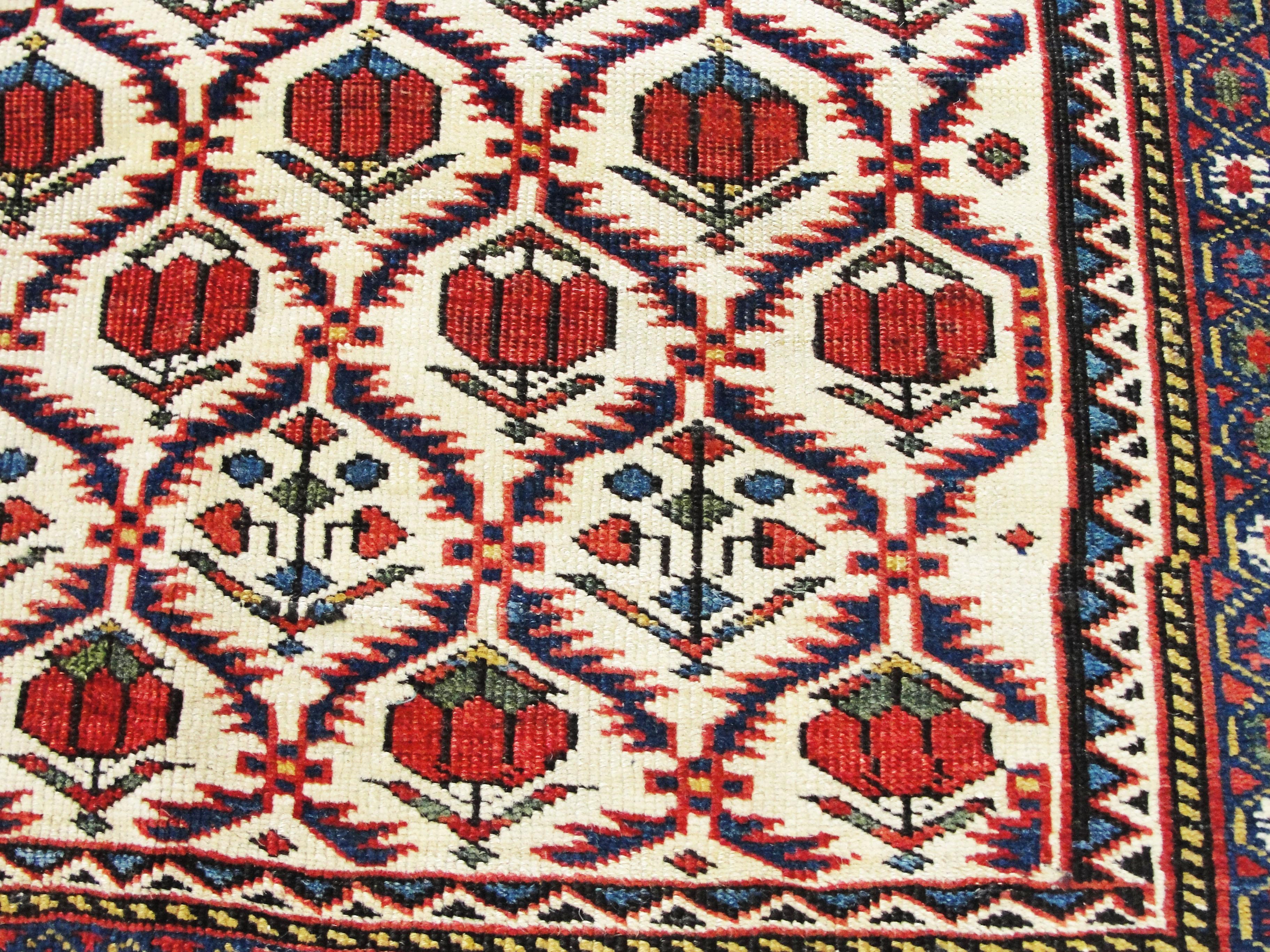 19th Century Antique Kuba, Kazak Rug, Caucuses For Sale