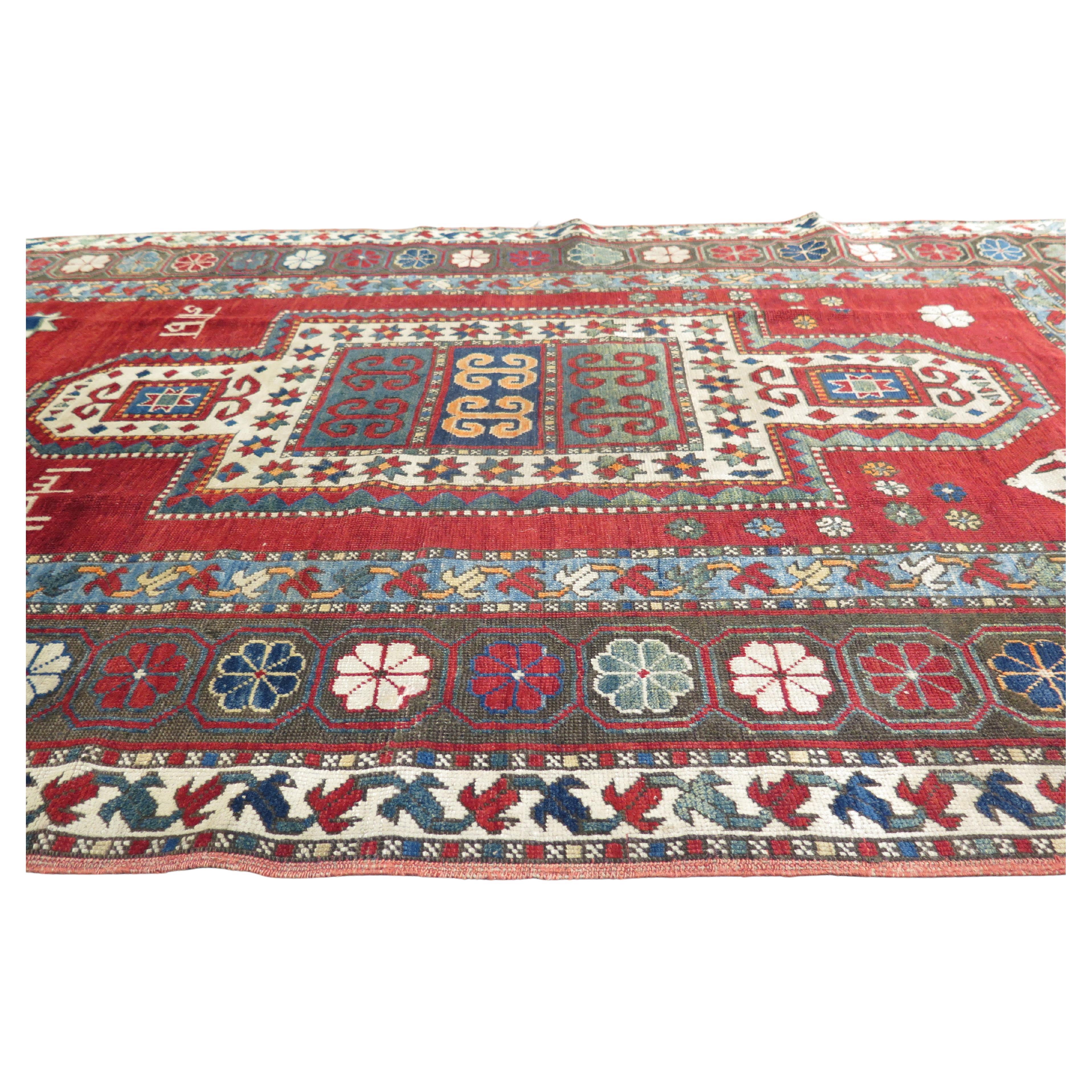 Antiker Kazak-Teppich, datiert 1914 im Angebot