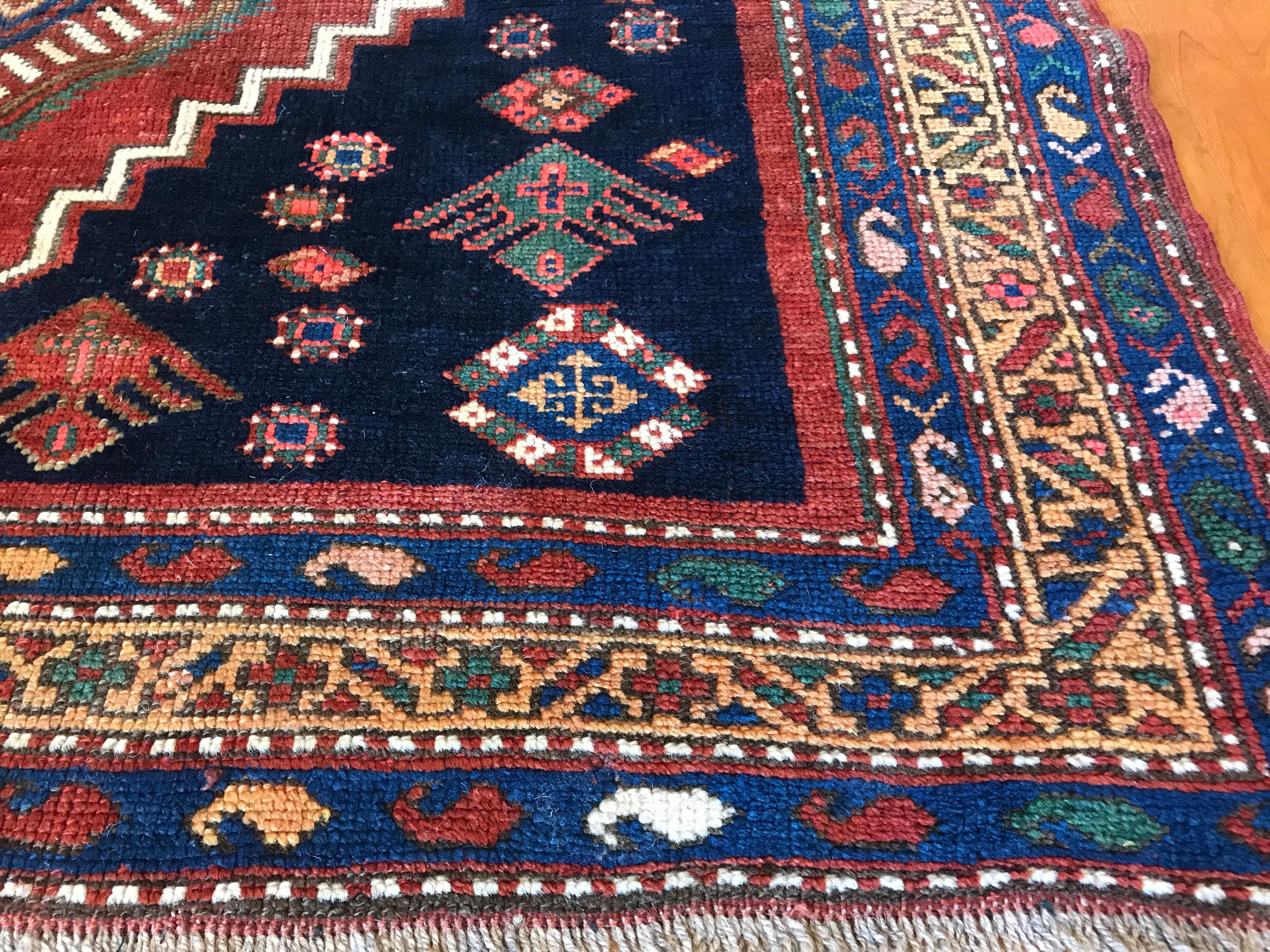 Caucasian Antique Kazak Rug For Sale