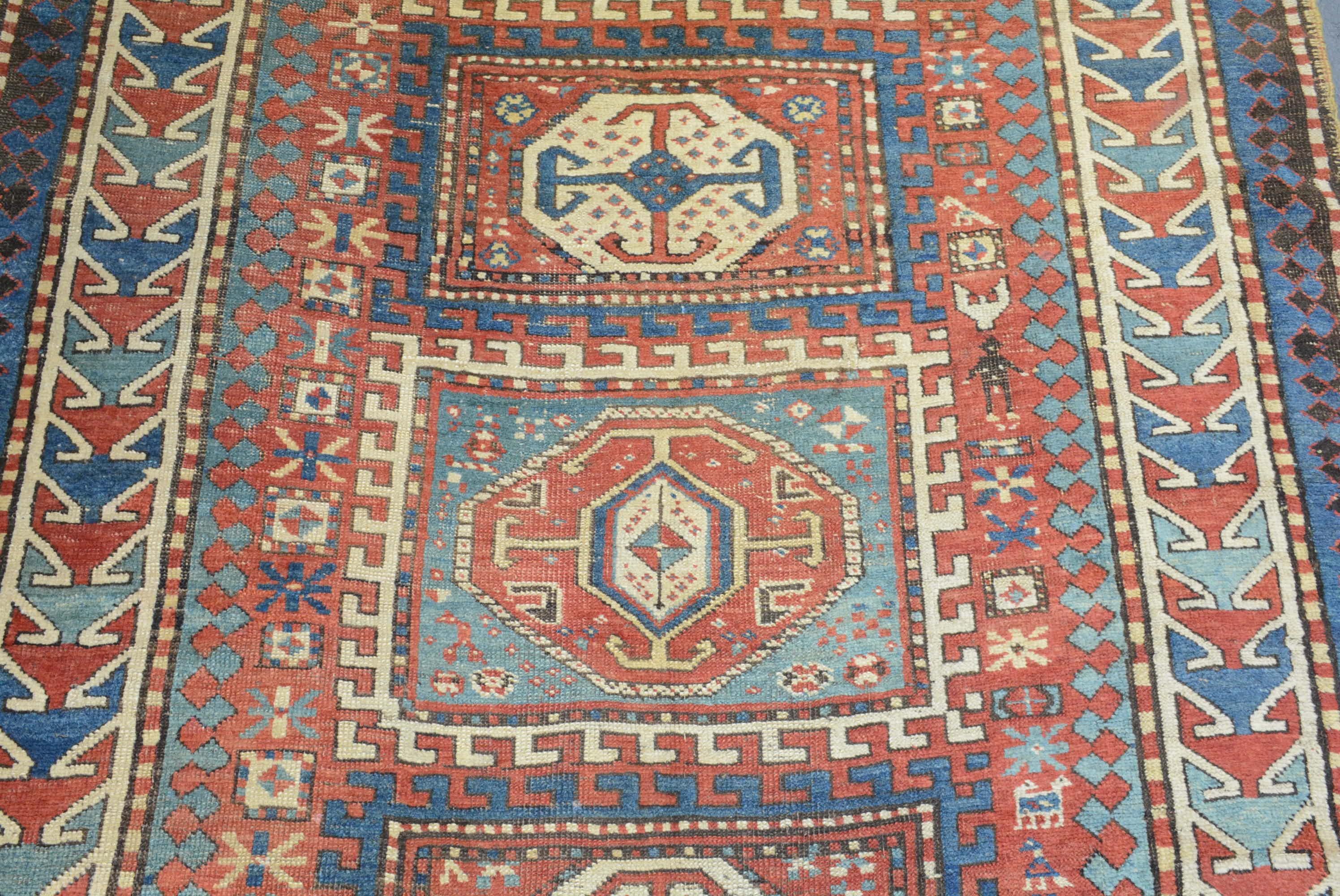 Antiker Kazak-Teppich (Kasachisch) im Angebot