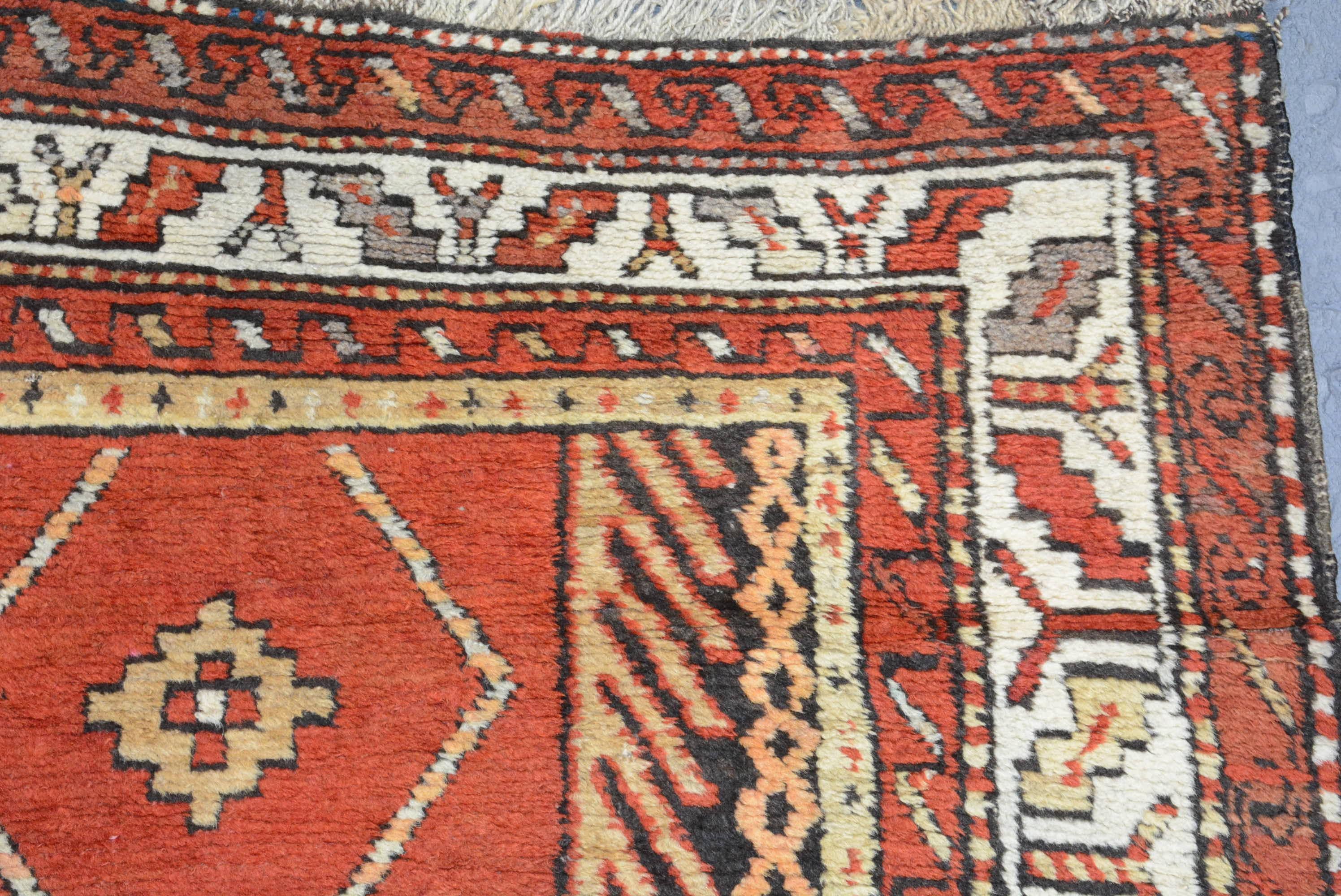 Caucasian Antique Kazak Rug For Sale