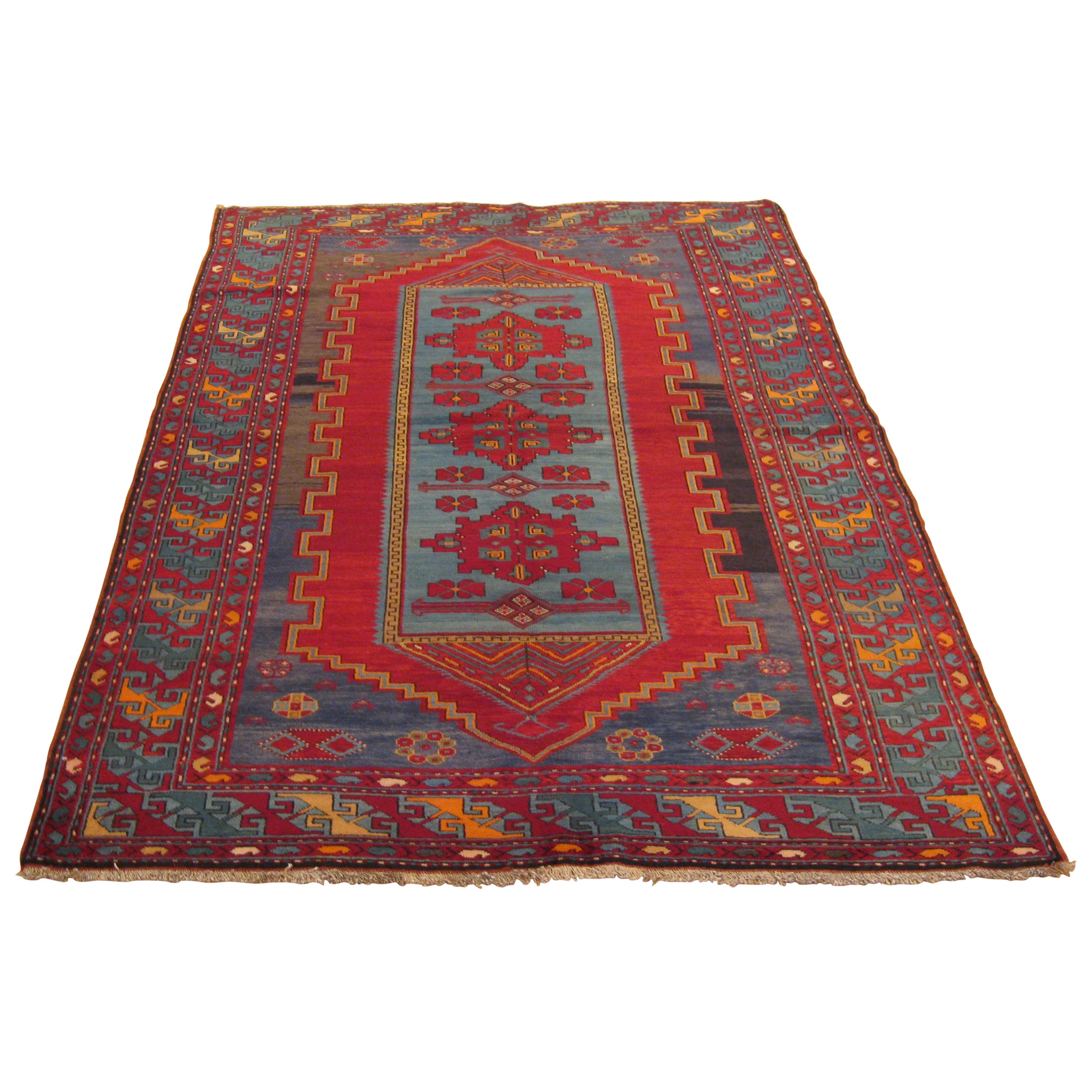 Antiker Kazak-Teppich im Angebot