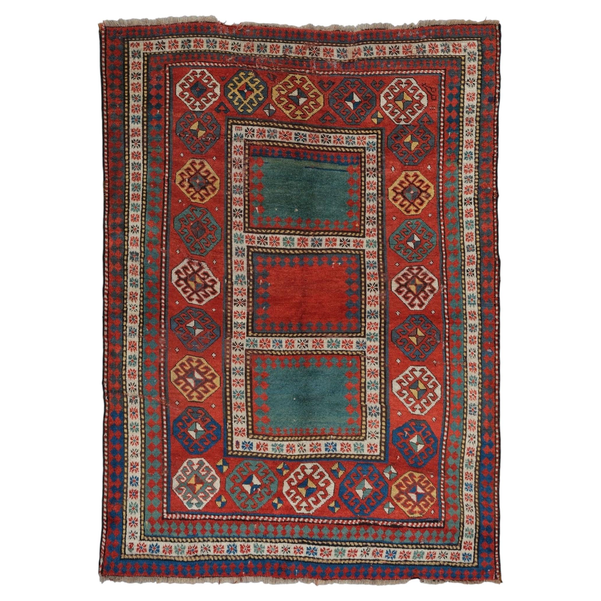 Antique Kazak Rug - Mid 19th Century