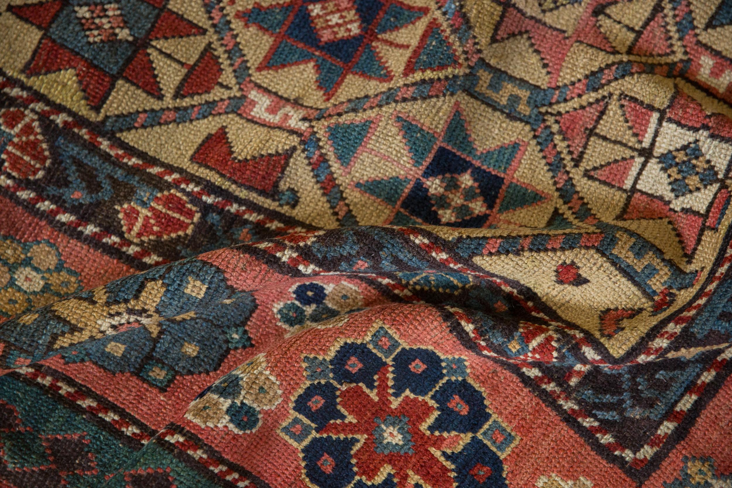 Antique Kazak Rug Runner For Sale 3