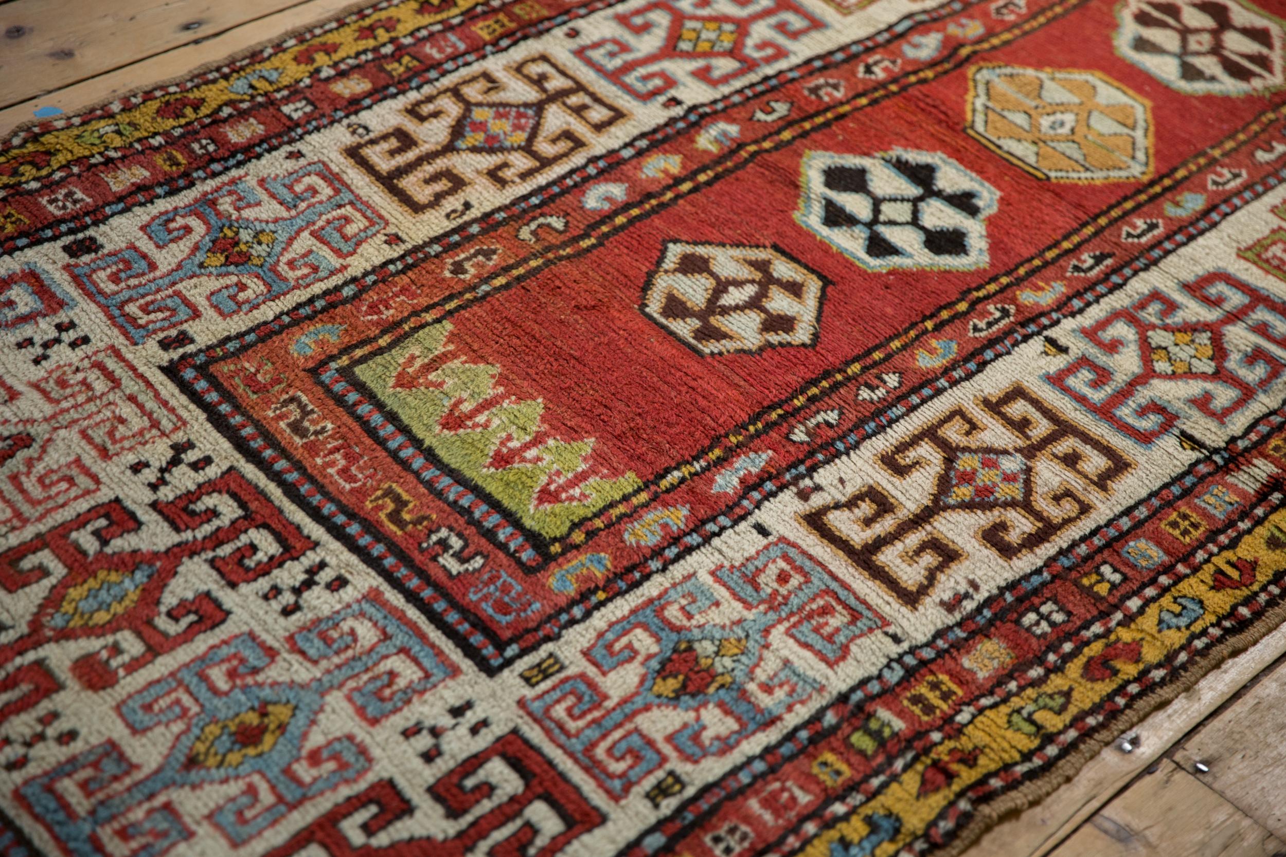Antique Kazak Rug Runner For Sale 4