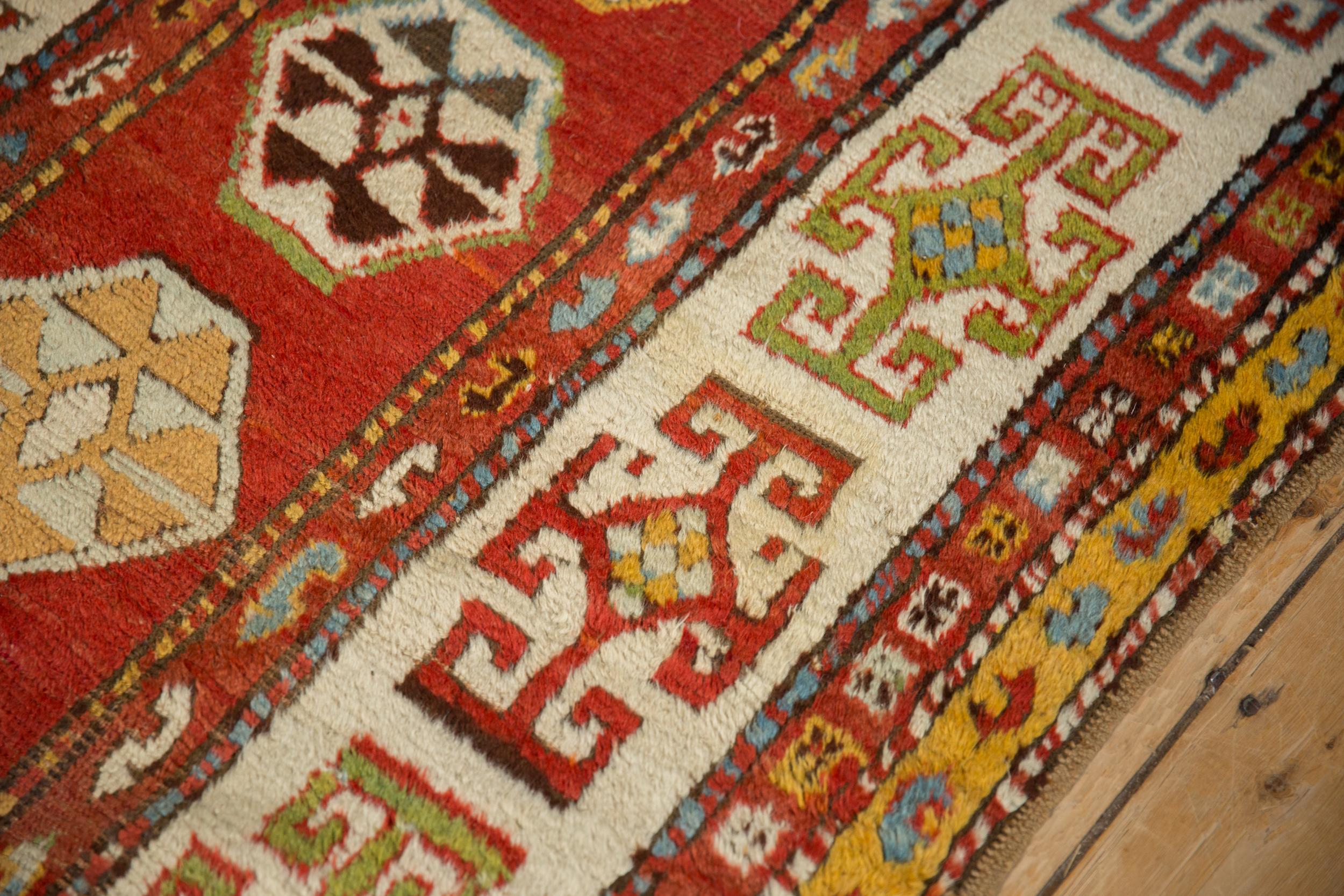 Wool Antique Kazak Rug Runner For Sale