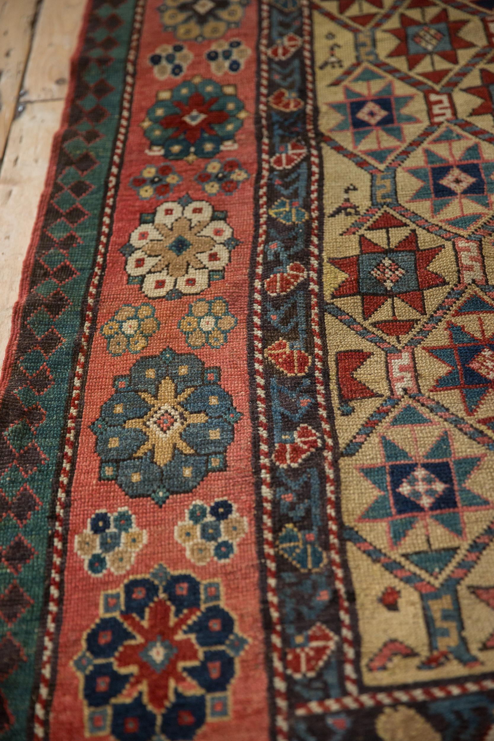 Antique Kazak Rug Runner For Sale 1