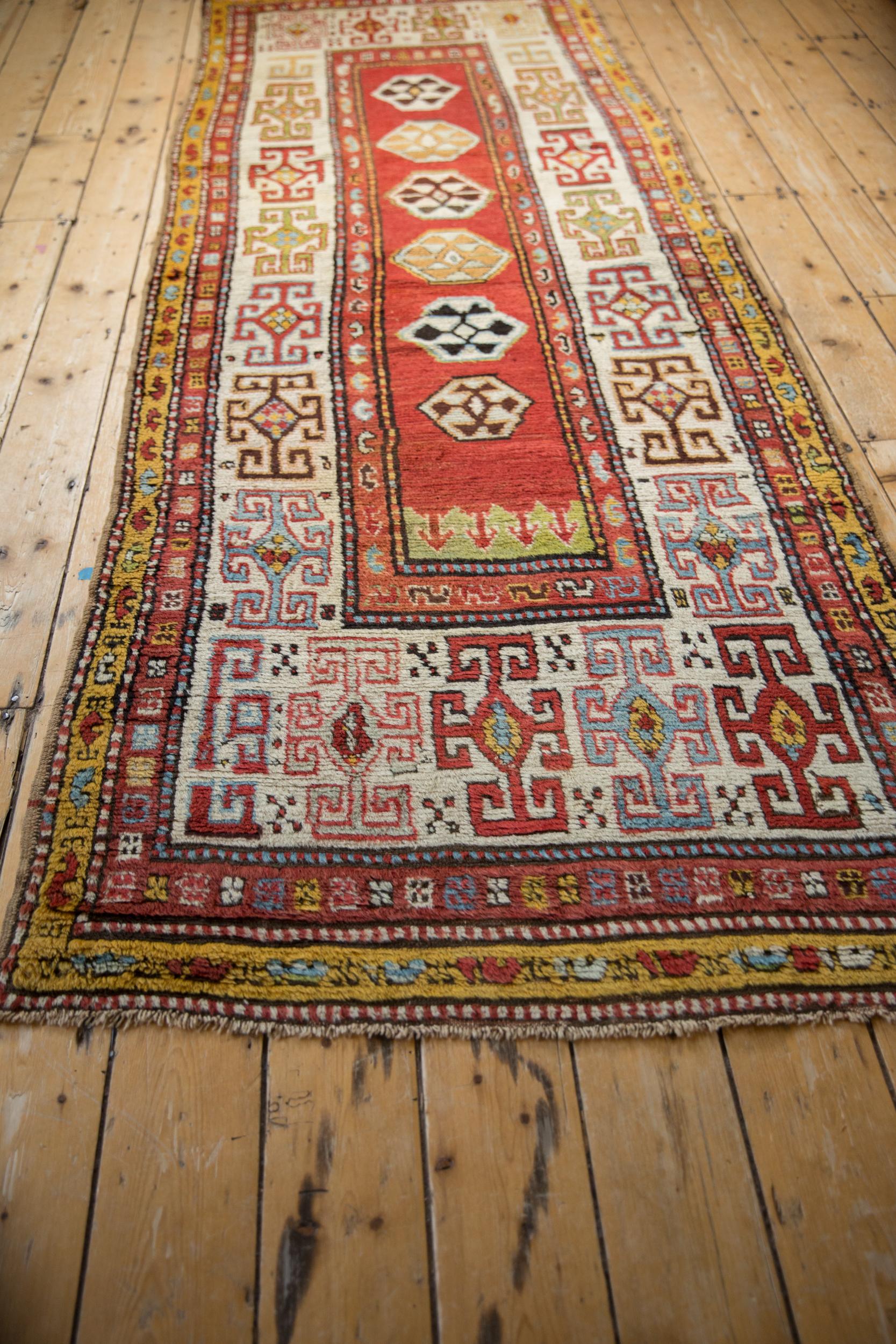 Antique Kazak Rug Runner For Sale 2