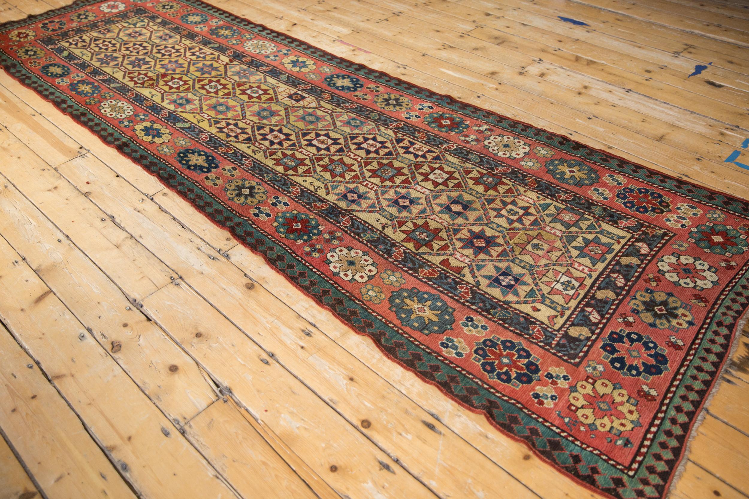 Antique Kazak Rug Runner For Sale 2