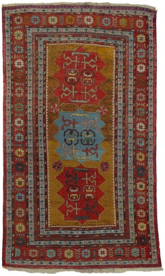 Tappeto antico Kazak, Caucaso meridionale, 205x121 cm