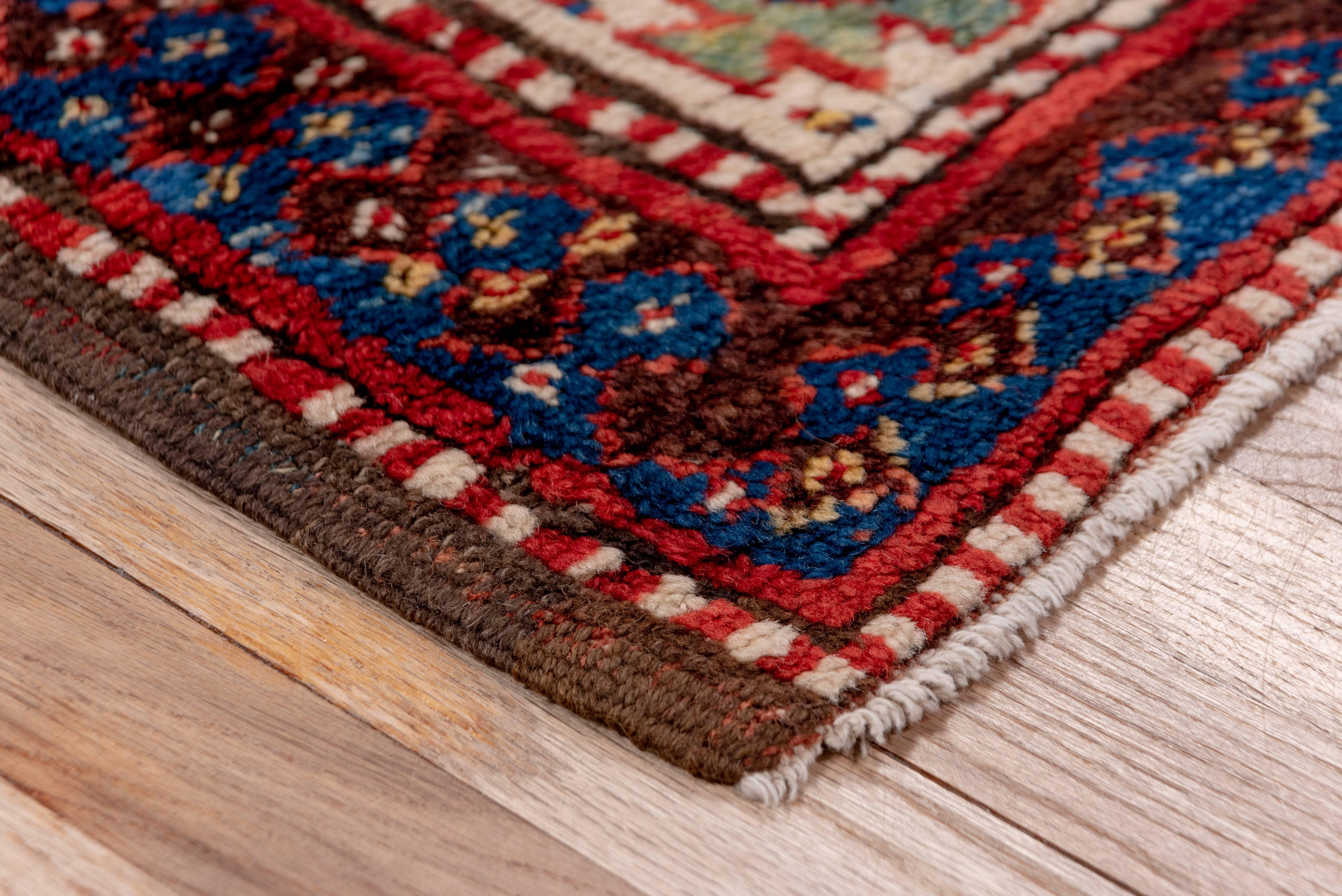 Wool Antique  Red Kazak Runner, circa 1900s For Sale