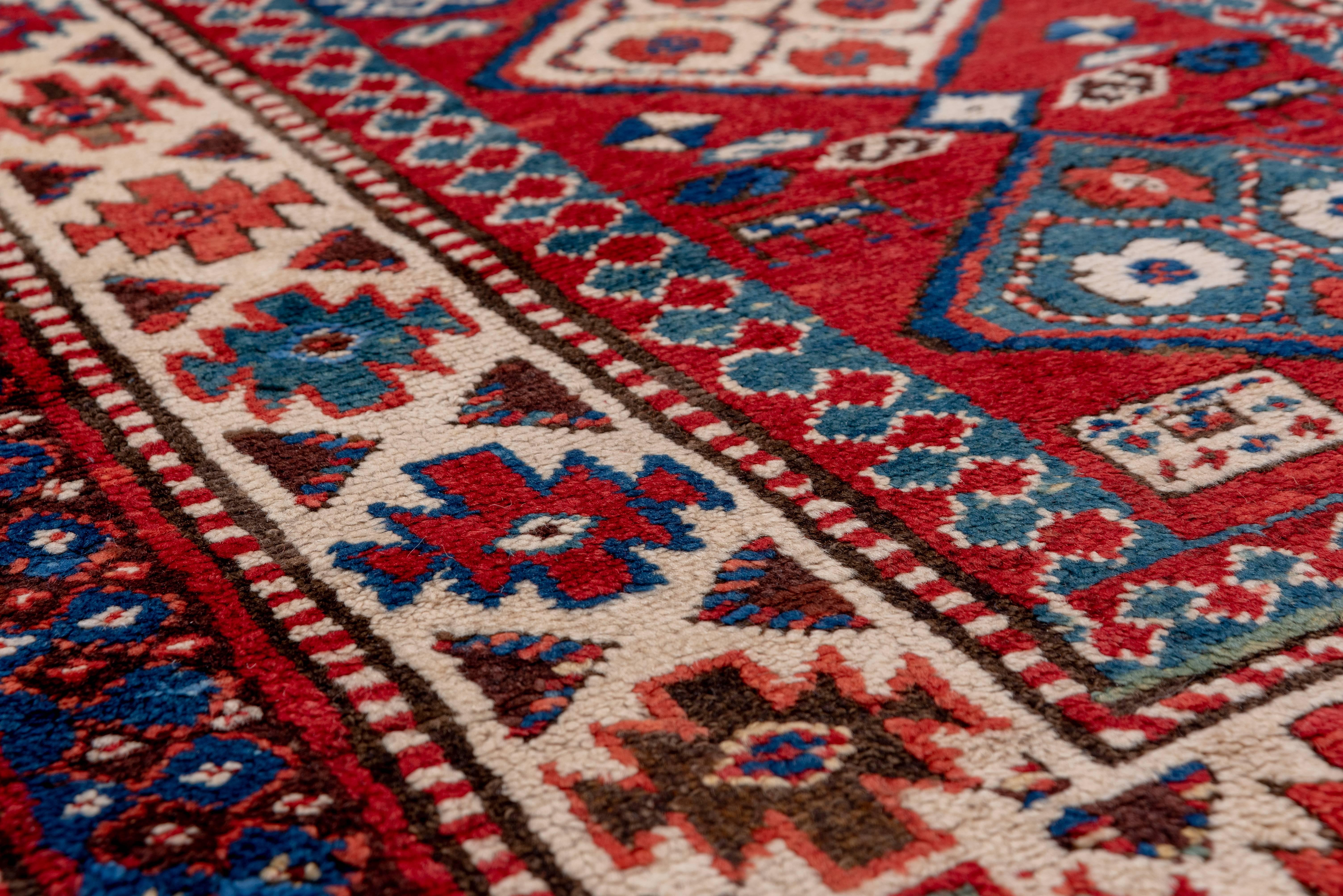 Antique  Red Kazak Runner, circa 1900s For Sale 3