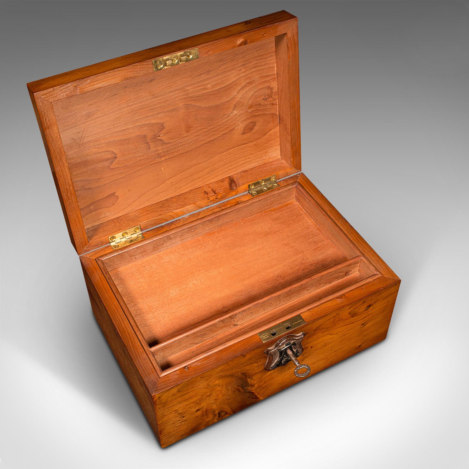 Antique Keepsake Box, Scottish, Sycamore, Work, Jewellery Case, Victorian, 1880 For Sale 3