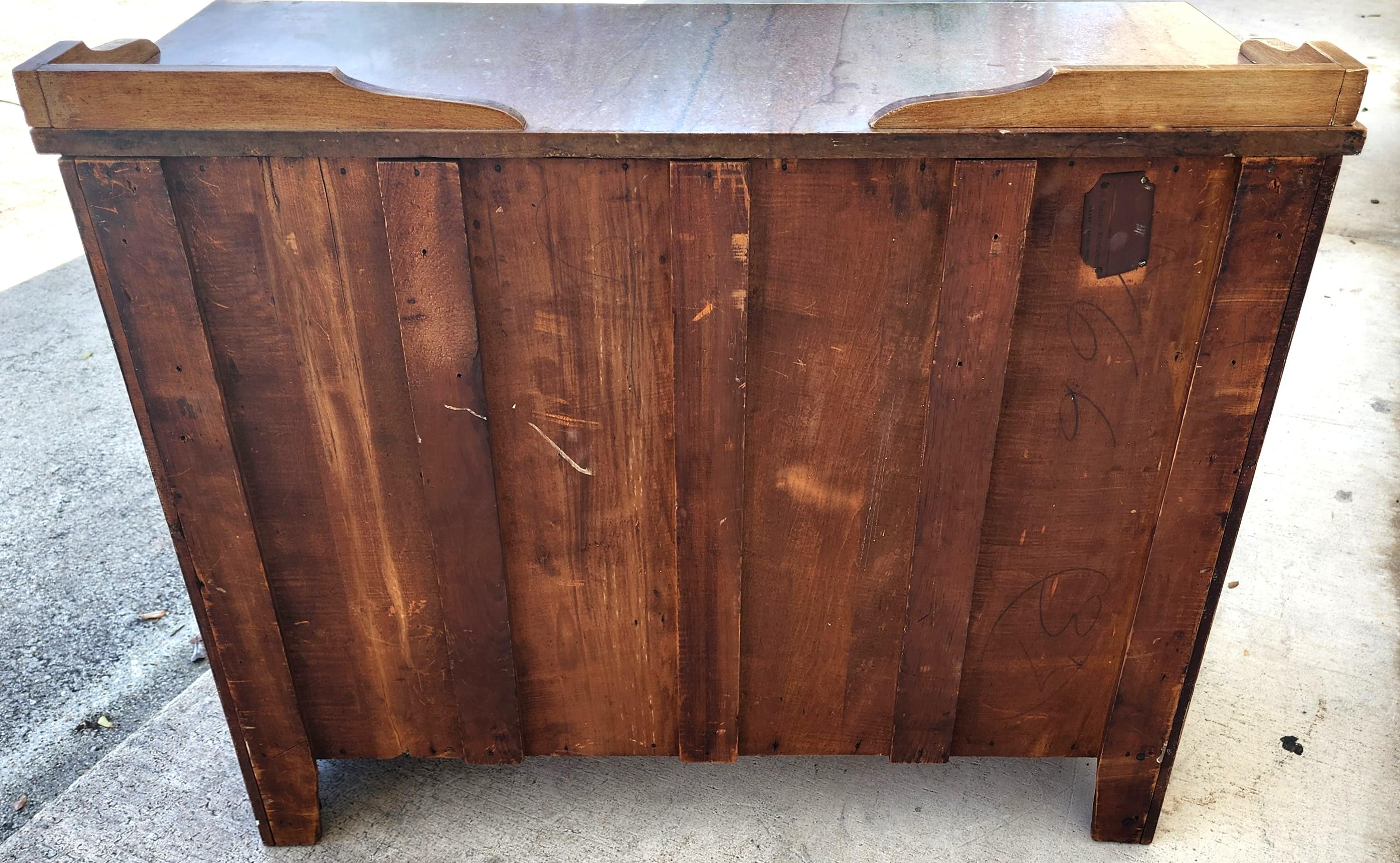 Antique Kent Coffey Marble Top Sideboard Dresser Bar For Sale 6