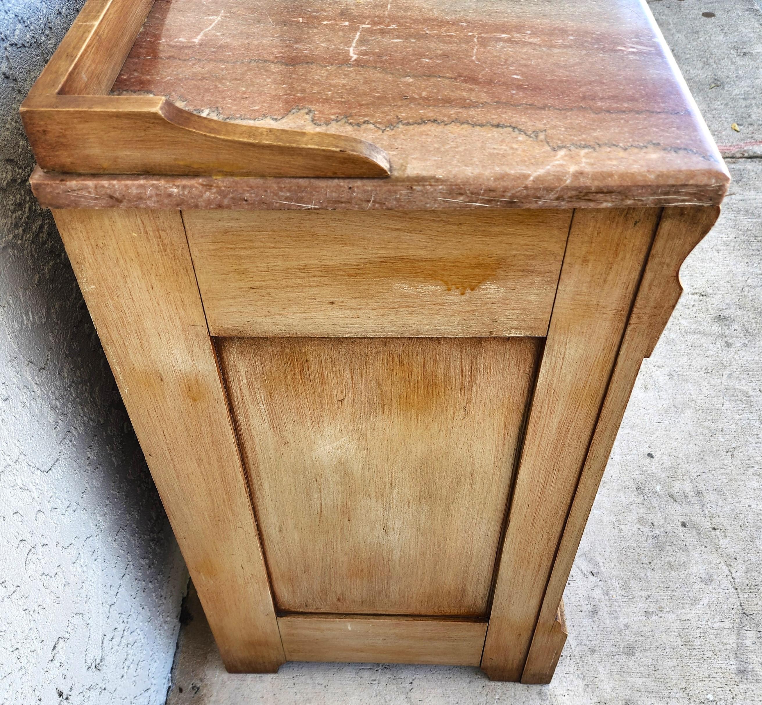 Antique Kent Coffey Marble Top Sideboard Dresser Bar For Sale 4