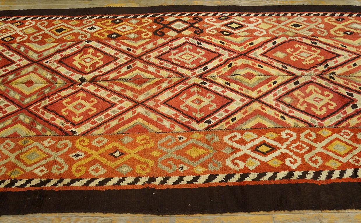 Hand-Knotted Late 19th Century Uzbek Julkhir Carpet ( 5' 2
