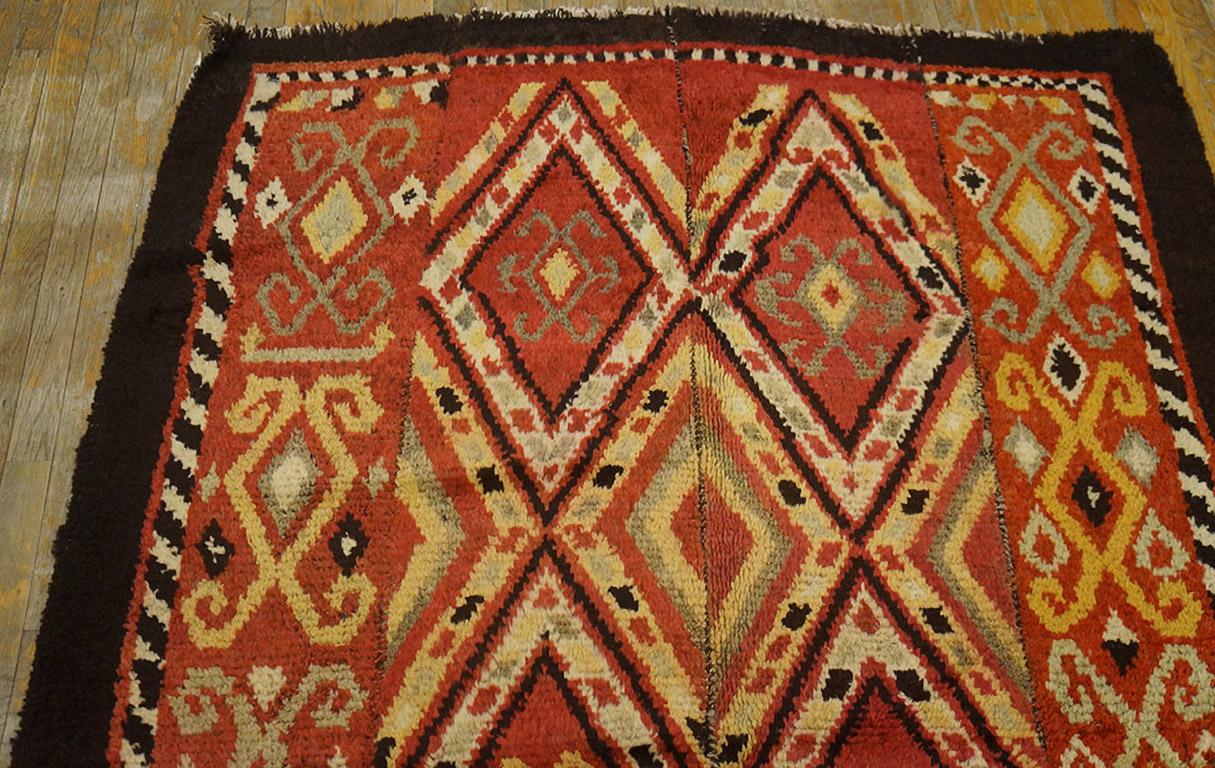 Early 20th Century Late 19th Century Uzbek Julkhir Carpet ( 5' 2