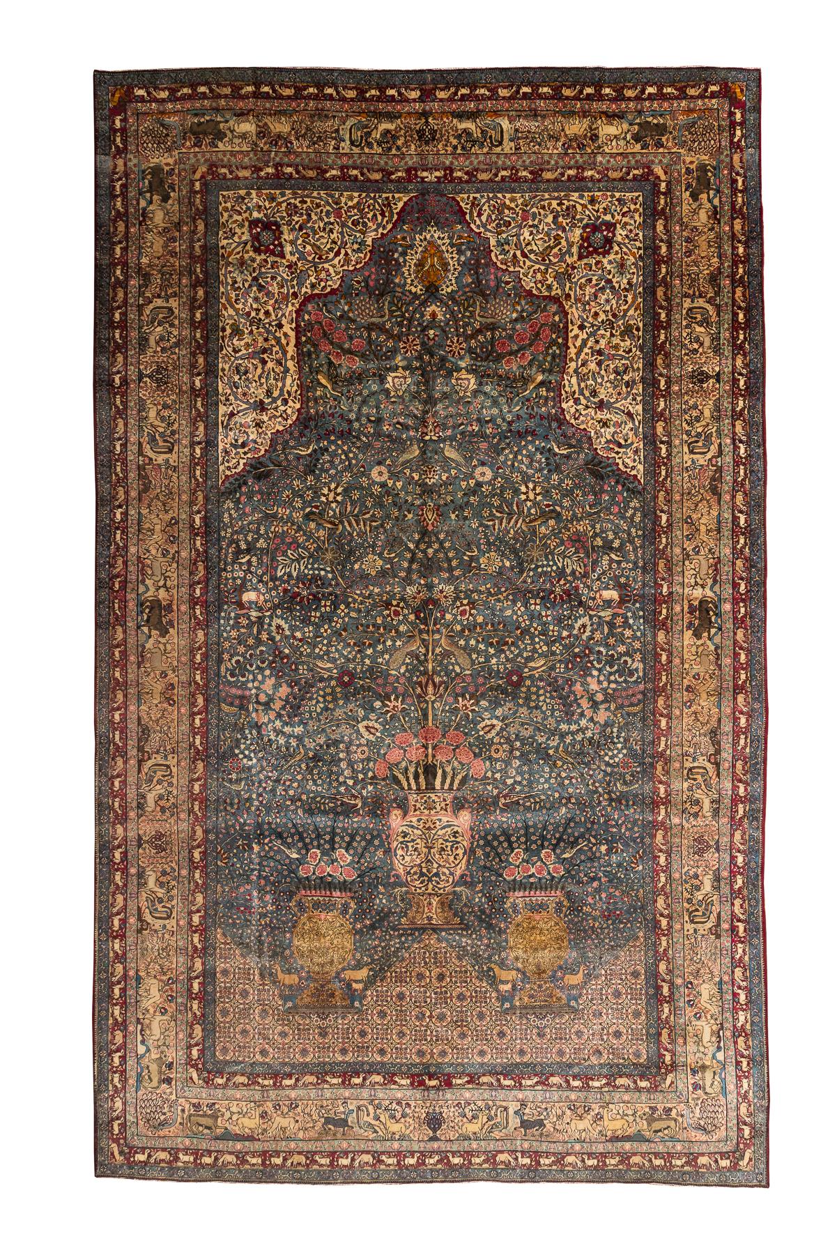 Antique Kerman Carpet Palatial Size  For Sale 3