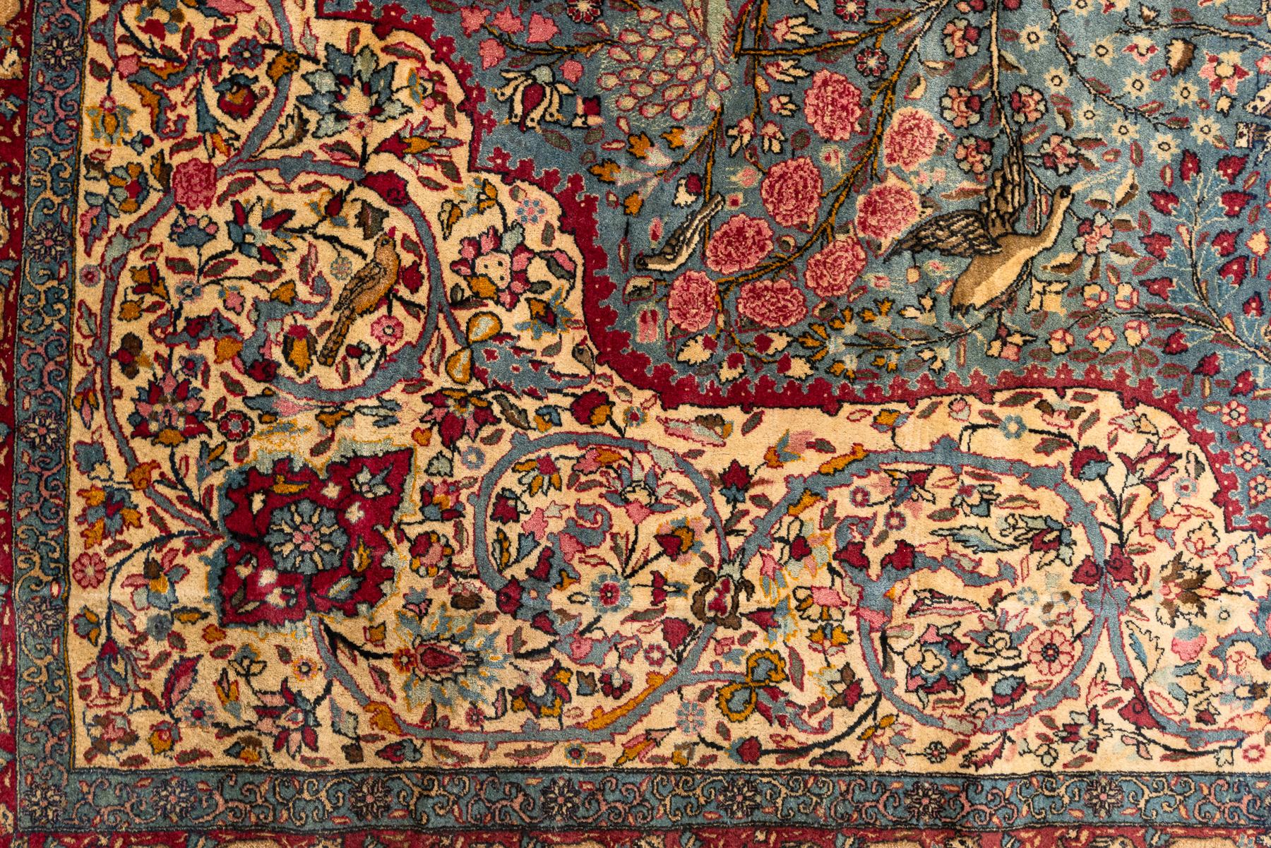 20th Century Antique Kerman Carpet Palatial Size  For Sale