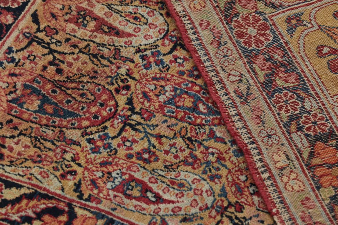 Signed Nozohour Salami Antique Kerman Lavar Persian Rug - Rug & Kilim For Sale 2