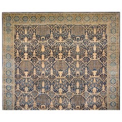 Tappeto persiano Kerman Lavar dei primi del Novecento di OCM ( 16'4 "x 30' - 498 x 915 )