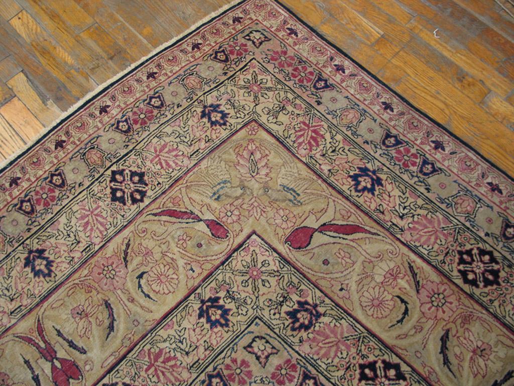Late 19th Century 19th Century Persian Kerman Laver Carpet ( 10' x 20'8