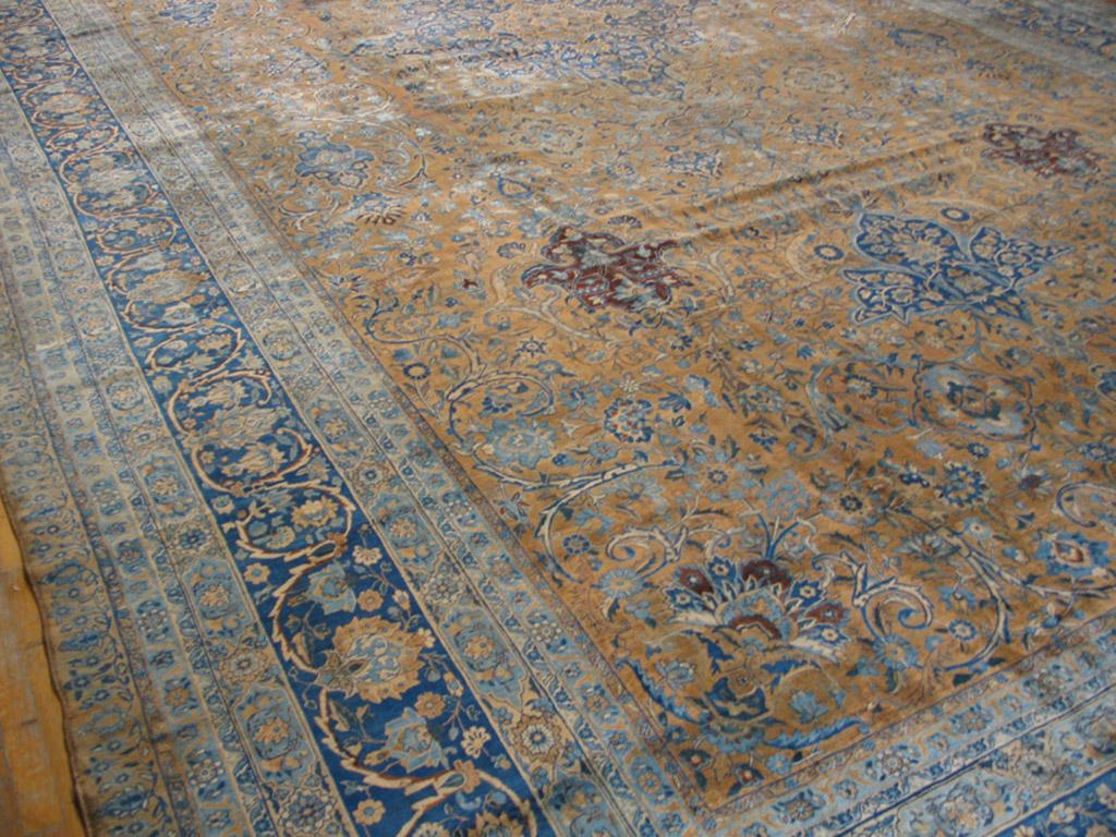 Wool Early 20th Century Persian Kirman Lavar Carpet ( 16' x 27'6