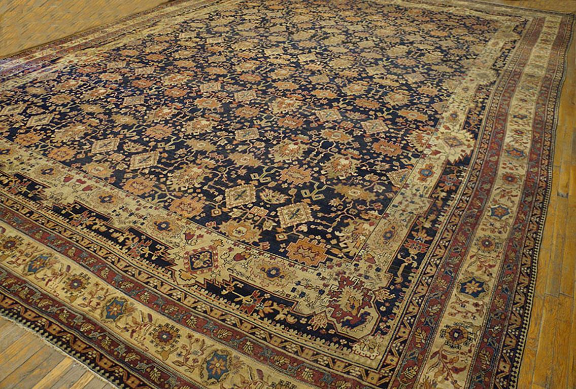 Kirman 19th Century Persian Kerman Lavar Carpet ( 16'6