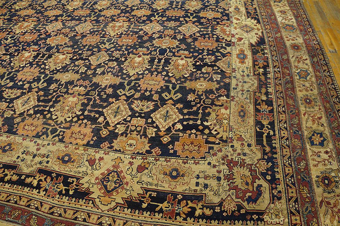 19th Century Persian Kerman Lavar Carpet ( 16'6