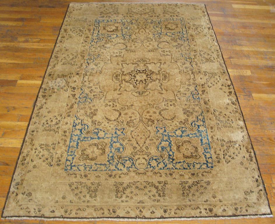 Persian 19th Century S.E. Kirman Lavar Carpet ( 4' x 6'4