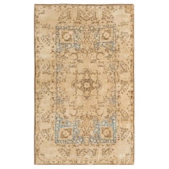 Antique 19th Century S.E. Kirman Lavar Carpet ( 4' x 6'4" - 122 x 193 )