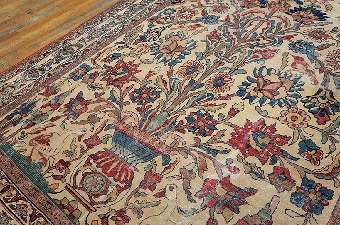 Antique Kerman, Lavar Rug In Good Condition For Sale In New York, NY