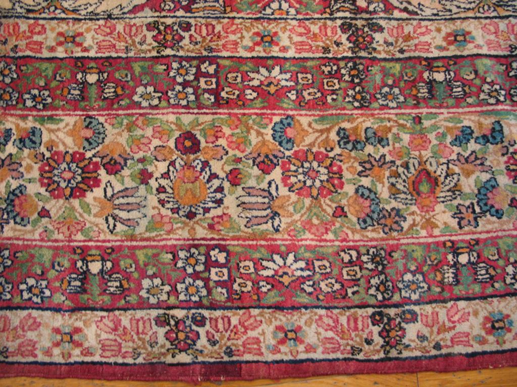 Hand-Knotted Antique Kerman, Lavar Rug 8'4