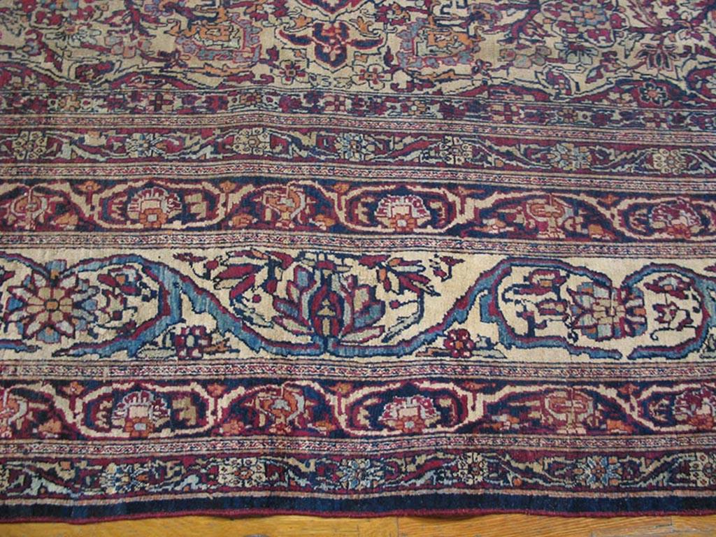 19th Century S.E Persian Kirman Laver Carpet ( 8'6