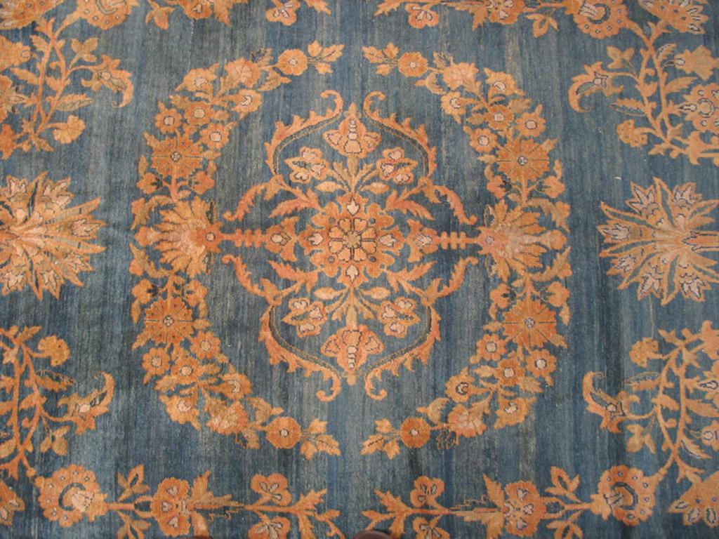 Early 20th Century Persian Kirman Lavar Carpet ( 9'9