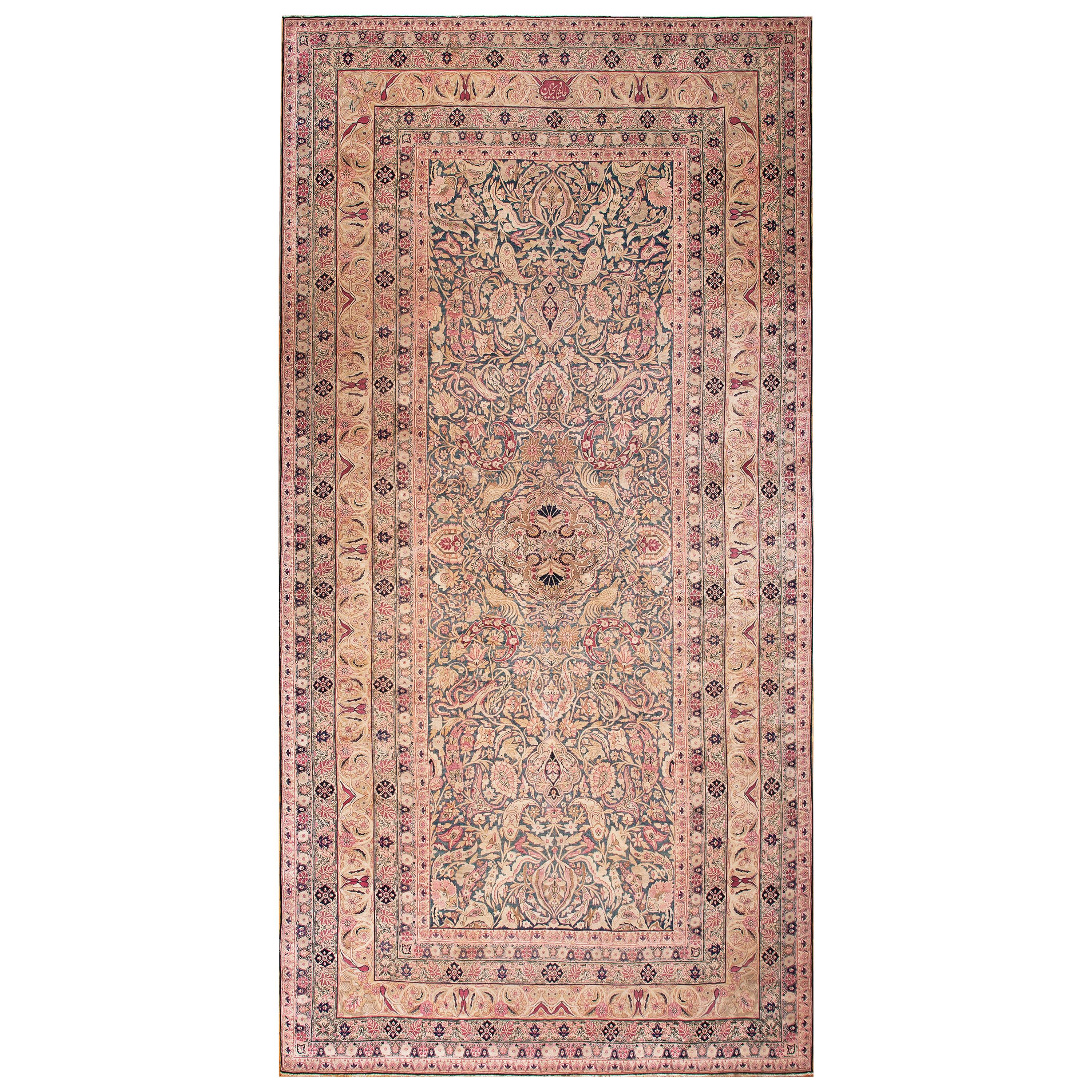 19th Century Persian Kerman Laver Carpet ( 10' x 20'8" - 305 x 630 )