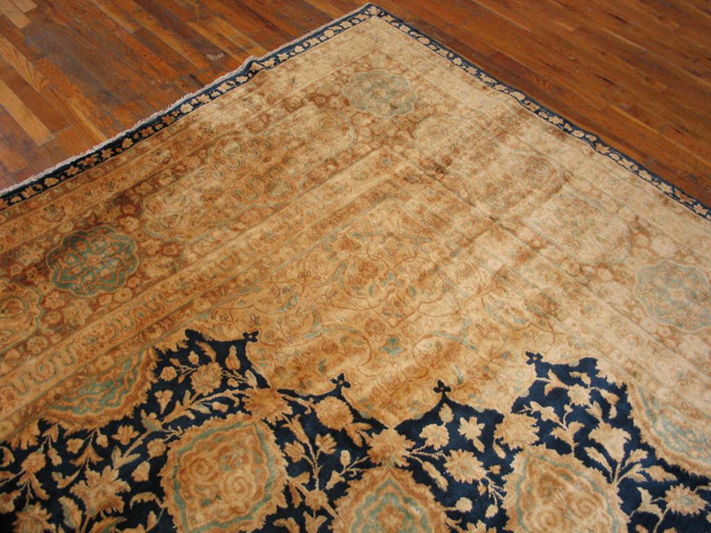 Wool Antique Kerman Persian Rug For Sale