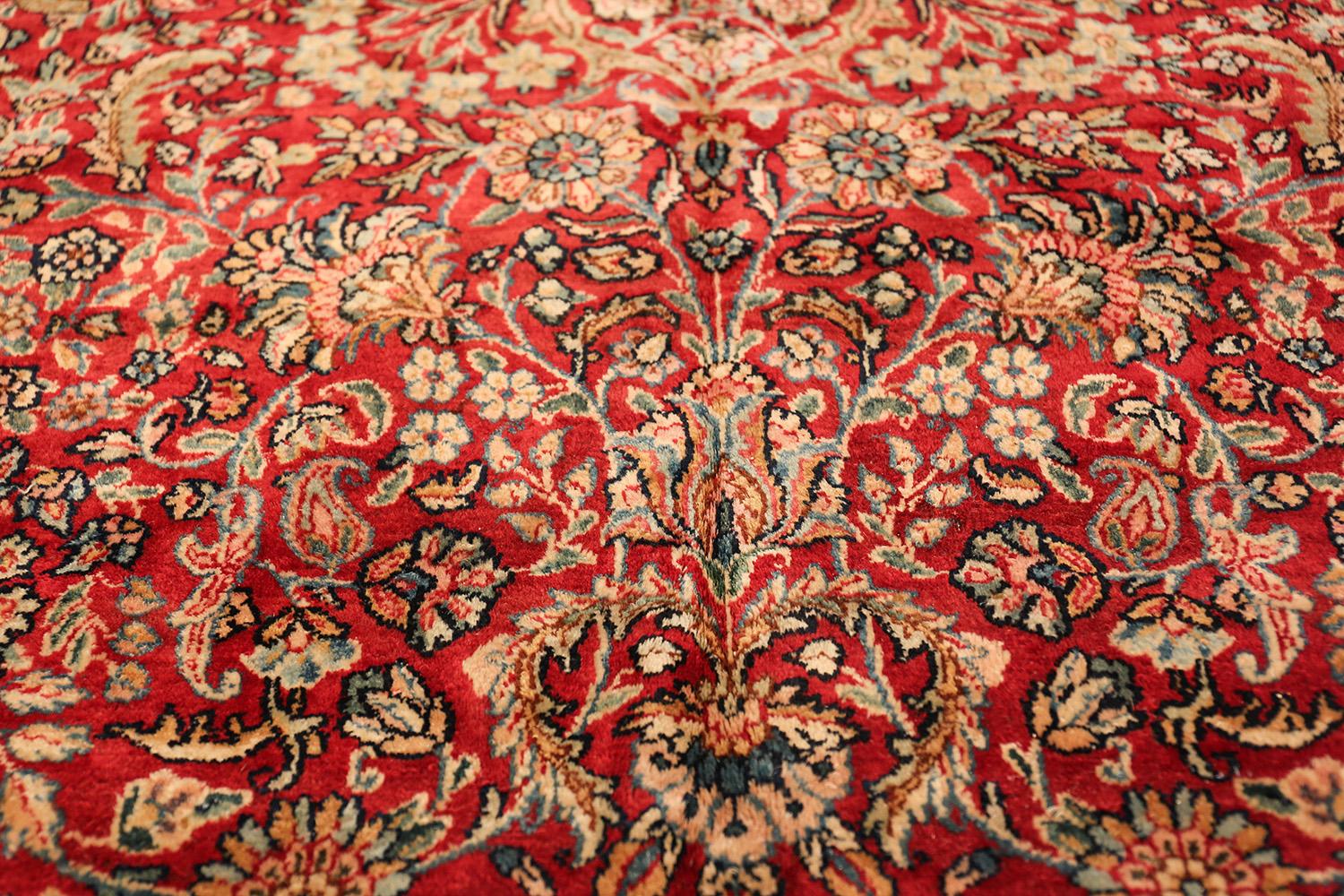 19th Century Antique Kerman Persian Rug. Size: 9 ft 9 in x 17 ft 3 in (2.97 m x 5.26 m)