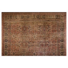 Antique 19th Century Persian Kerman Laver Carpet ( 21' x 28' - 640 x 853 )