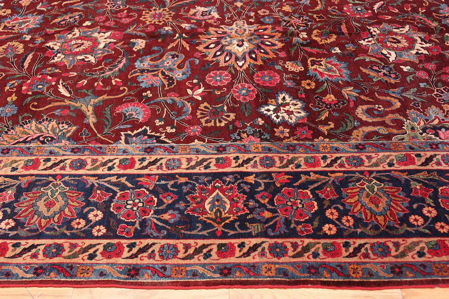 Kirman Antique Kerman Persian Rug. Size: 11 ft 8 in x 21 ft 2 in For Sale