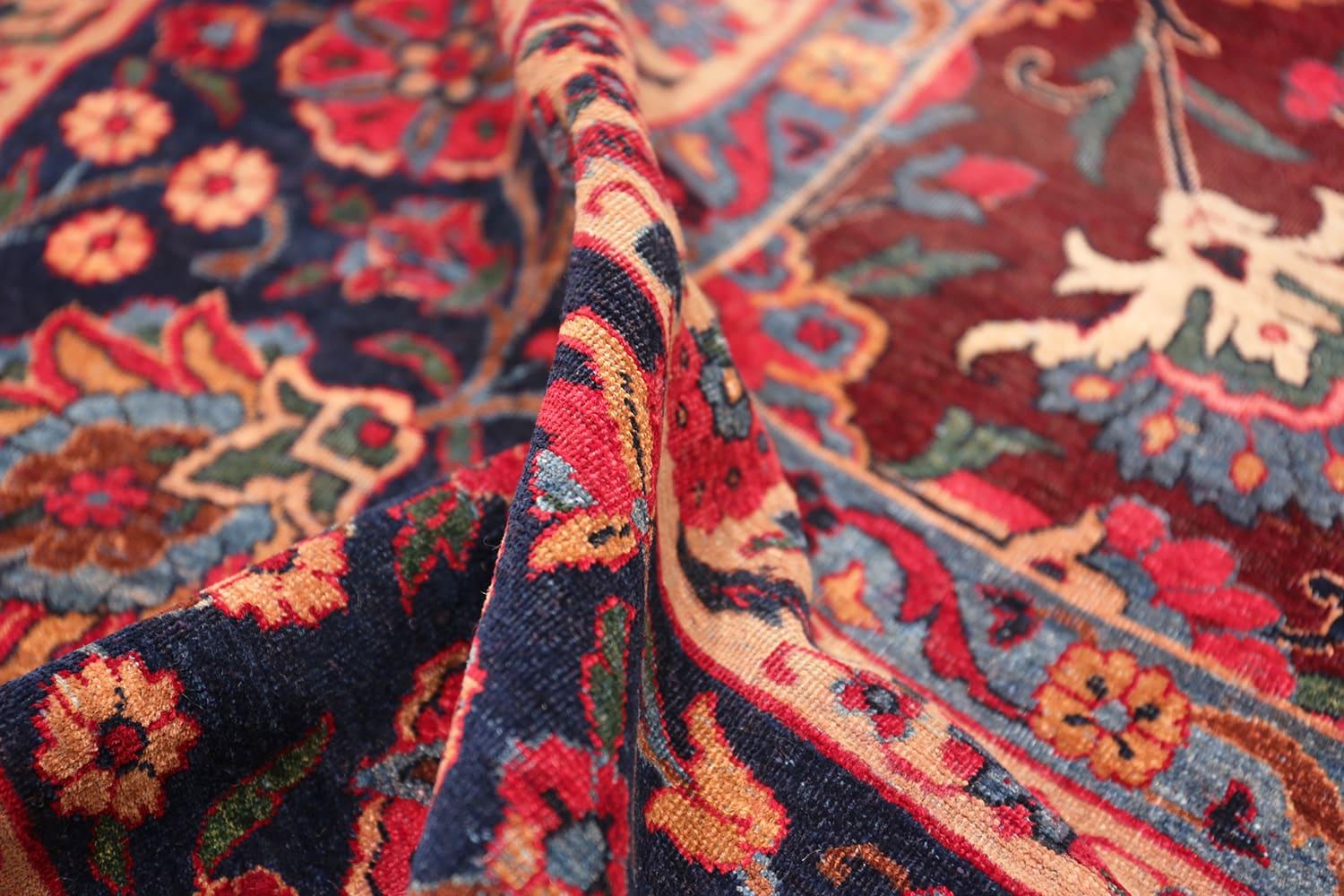 Antiker persischer Kerman-Teppich. Größe: 11 Fuß 8 Zoll x 21 Fuß 2 Zoll (Wolle) im Angebot