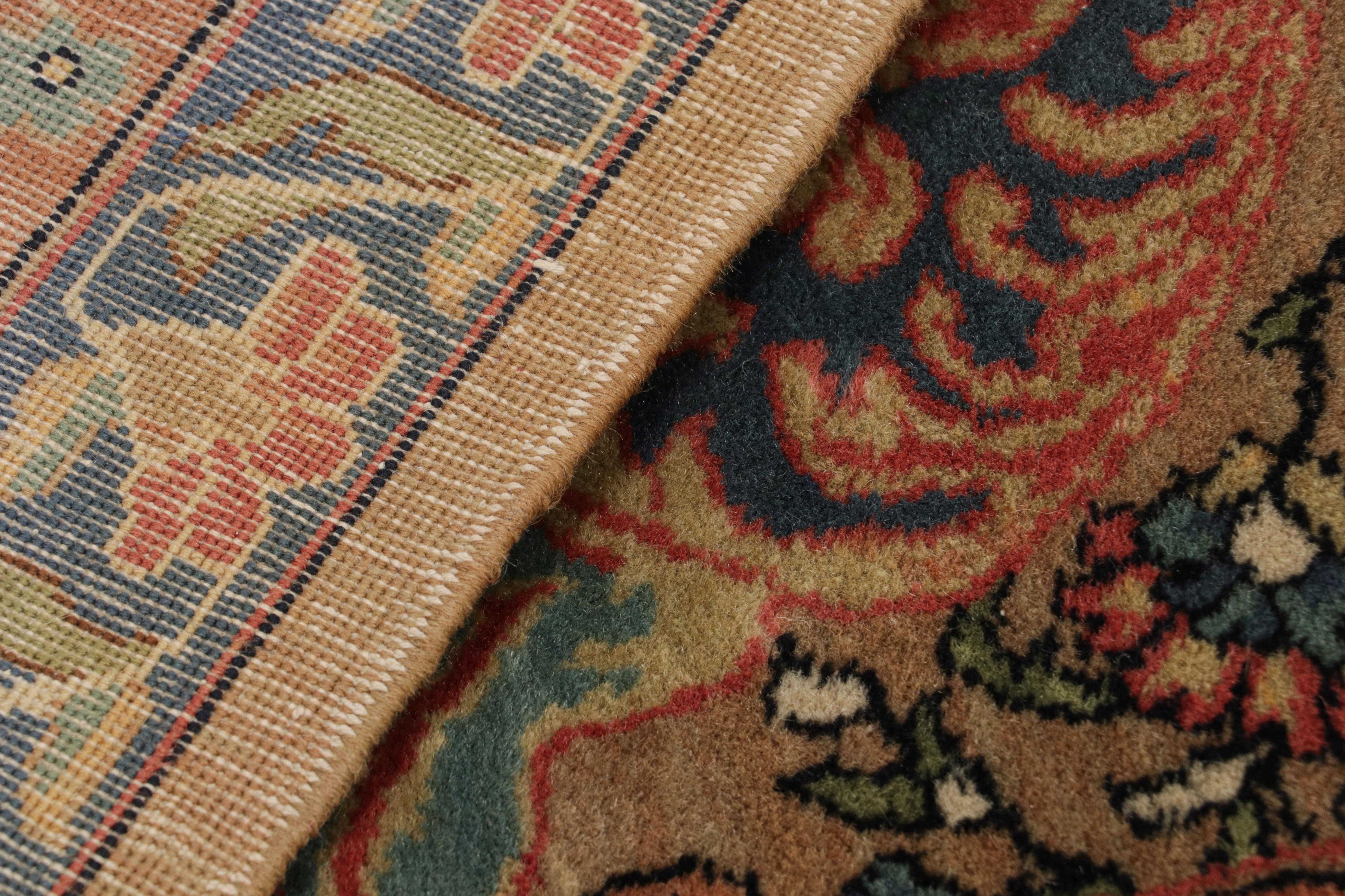 Antiker indischer Palastteppich mit Tabriz-Design & floralen Mustern, von Rug & Kilim im Angebot 1