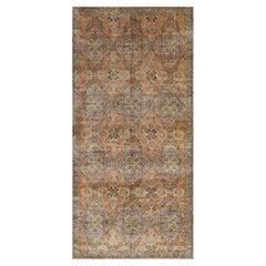 Ancien tapis de palais persan de style Kerman avec motifs floraux