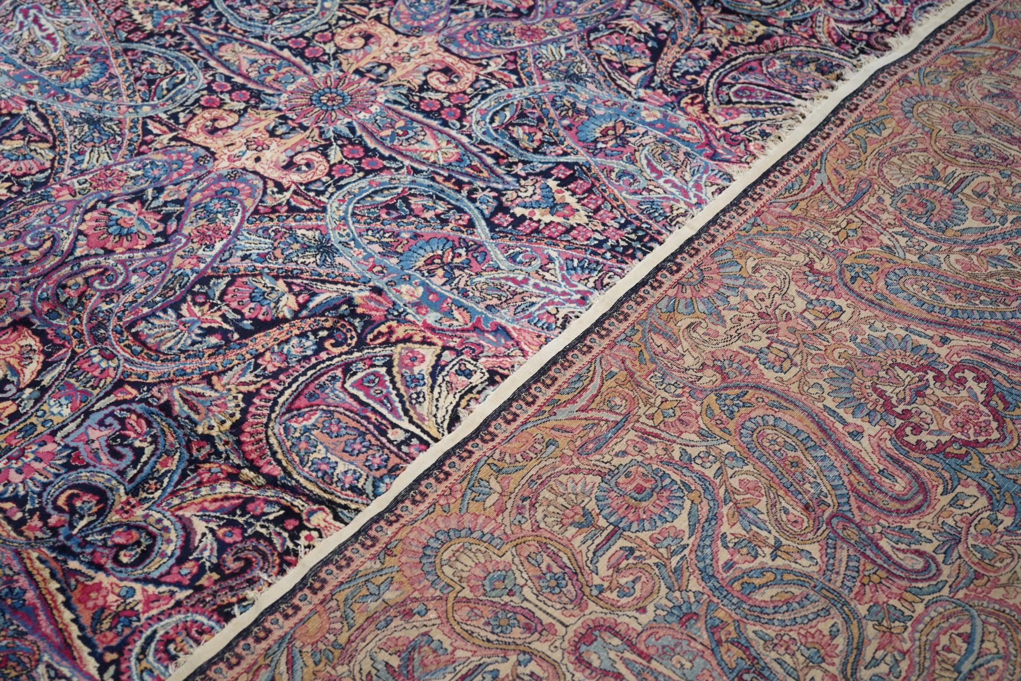 Antiker Kerman-Teppich im Angebot 4