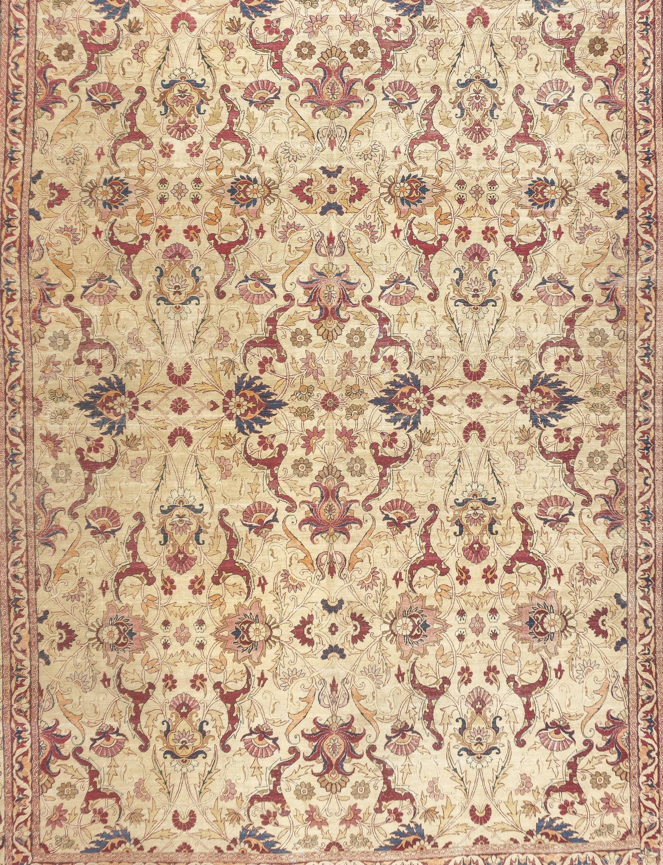 Antiker Kerman-Teppich 10'8'' x 14'1'' (Persisch) im Angebot